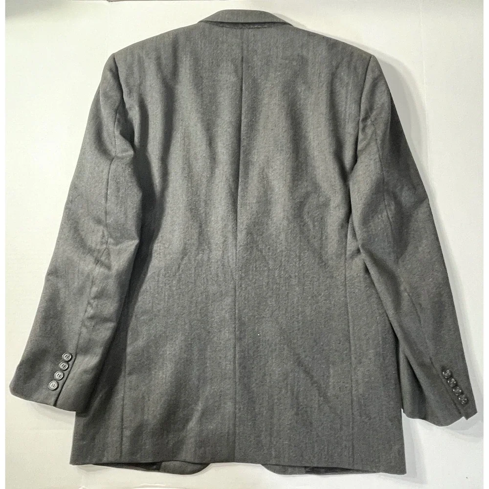 Vintage Burberrys Prorsum Blazer Mens 42R Gray Textured Two Button Sport Coat